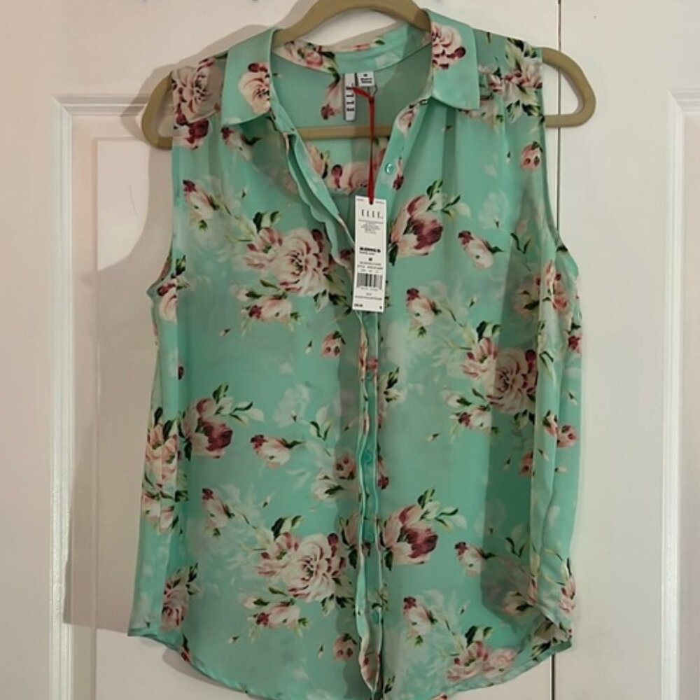 Elle Pink Tie Front Blouse